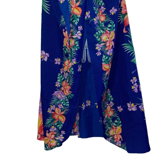 Vintage Royal Creations Hawaiian Wrap Womens OS Lightweight Floral Tie 1990s - Picture 3 of 7